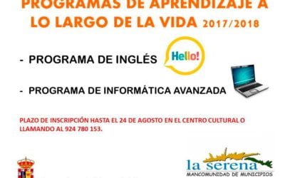 Programas de aprendizaje a lo largo de la vida, ingles e informatica avanzada en Zalamea