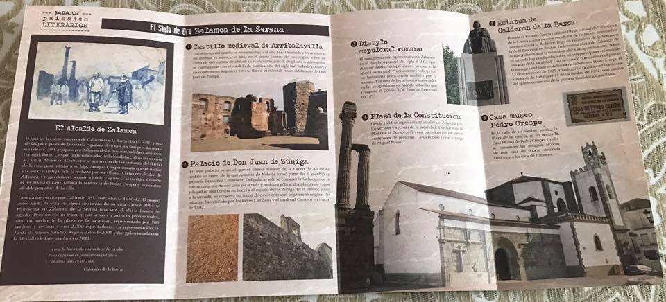 Nuevos folletos correspondientes a la Ruta «El Siglo de Oro» de Zalamea en relación a Calderón y Nebrija