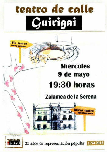 Teatro de Calle Guirigai en Zalama de la Serena