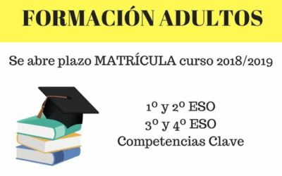 Abierto plazo matrícula en Formación de Adultos