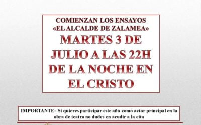 Comienzan los ensayos 2018 …