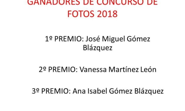 Ganadores del Concurso de Fotografias «Teatro 2018»