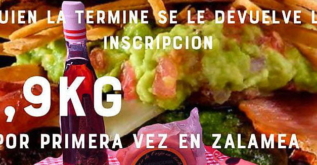 Inscripciones “Reto de Hamburguesa 1,9 Kg ”. Hasta el 17 de septiembre ¡¡ A que esperas !!