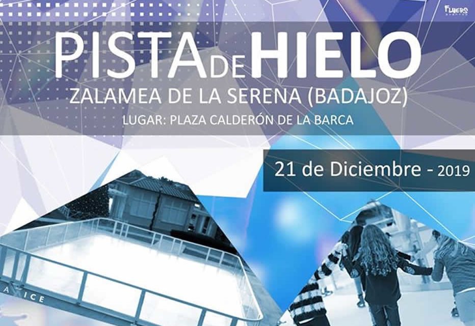 Pista de hielo en Zalamea, se traslada al pabellon.