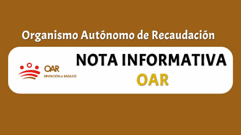 NOTA Informativa OAR