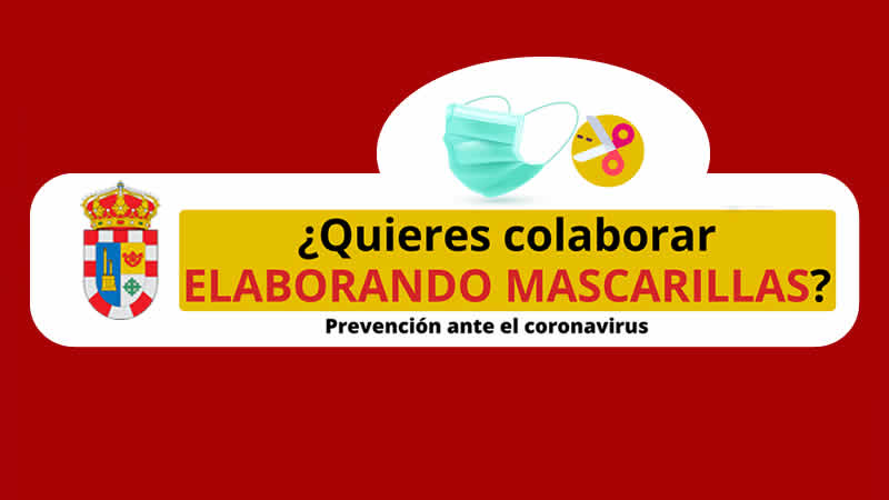 ¿Quieres colaborar ELABORANDO MASCARILLAS? Prevención ante el coronavirus