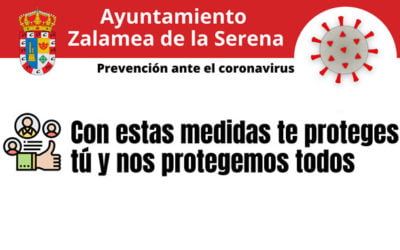 Prevención contra el Coronavirus, con estas medidas te proteges tú y nos protegemos todos