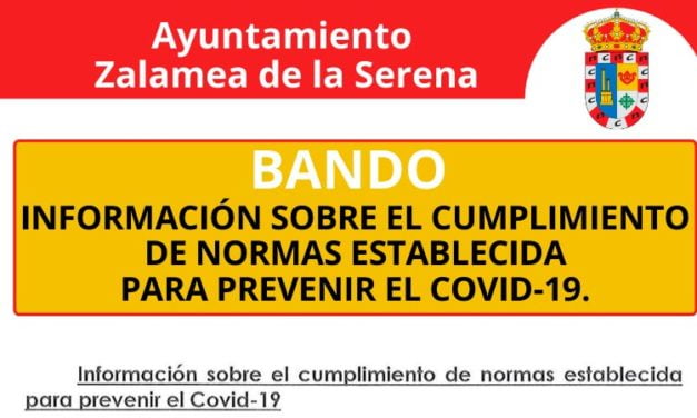 INFORMACIÓN SOBRE EL CUMPLIMIENTO DE NORMAS ESTABLECIDA PARA PREVENIR EL COVID-19.