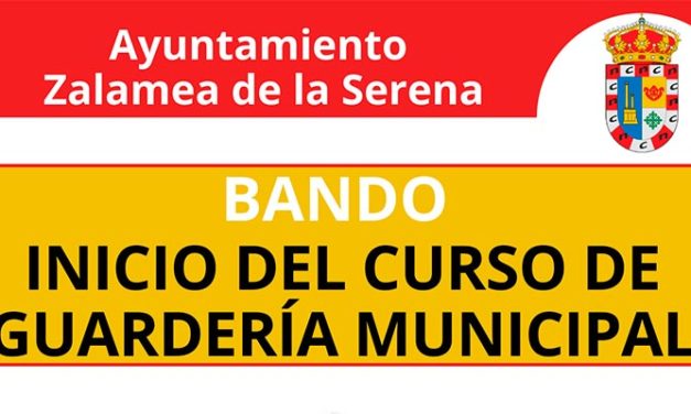 Inicio del curso de GUARDERÍA MUNICIPAL