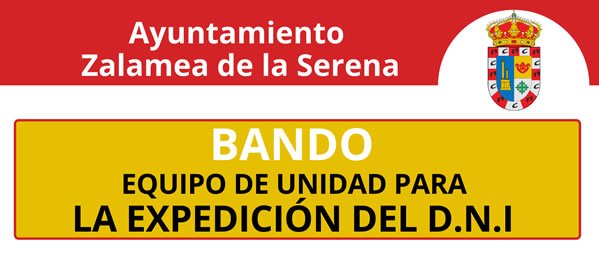 Expedición del D.N.I en Zalamea de la Serena