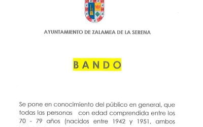 BANDO covid-19 AYUNTAMIENTO DE ZALAMEA DE LA SERENA