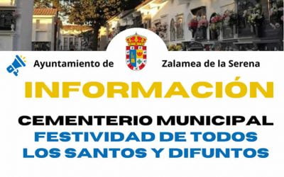 HORARIOS CEMENTERIO MUNICIPAL FESTIVIDAD DE TODOS LOS SANTOS Y DIFUNTOS 2021