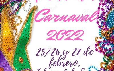 Carnaval 2022 del 25 al 27 de Febrero