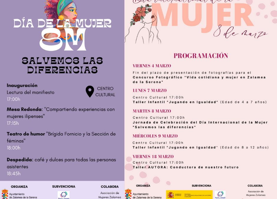 Programación con motivo del Día Internacional de la Mujer 2022