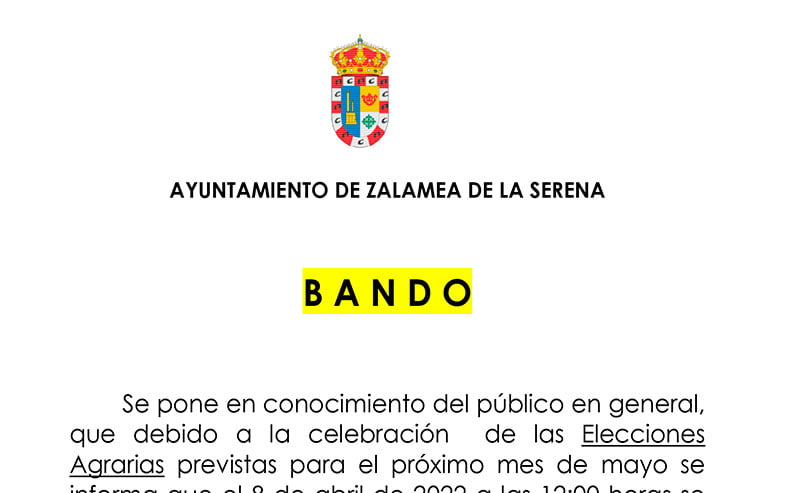 Elecciones Agrarias 8 de abril de 2022