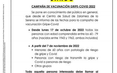 BANDO Campaña de vacunacion Gripe-Covid 2022