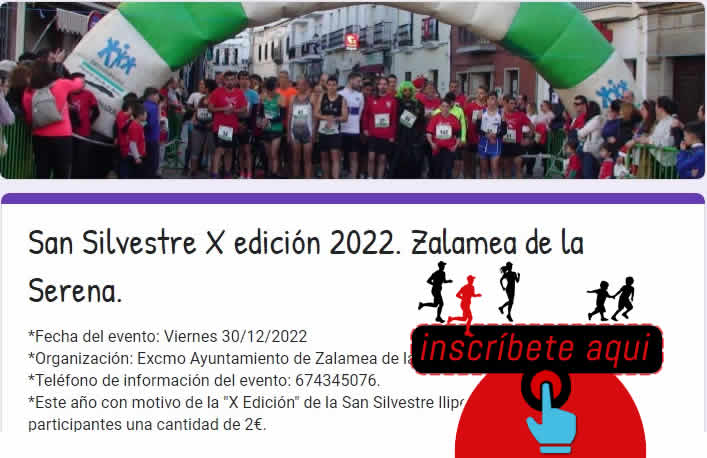 San Silvestre X Edición 2022. Zalamea de la Serena.
