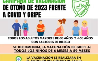 CAMPAÑA DE VACUNACIÓN DE OTOÑO DE 2023 FRENTE A COVID Y GRIPE