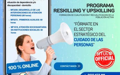 Cursos gratuitos para desempleados de Atención Sociosanitaria a personas en situación de dependiencia y/o discapacidad