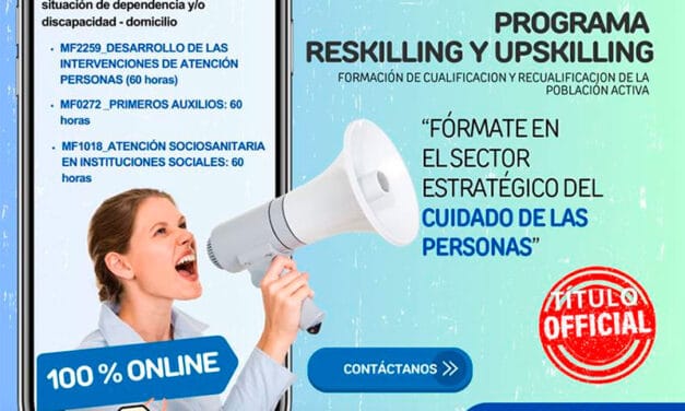 Cursos gratuitos para desempleados de Atención Sociosanitaria a personas en situación de dependiencia y/o discapacidad