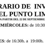 HORARIO DE INVIERNO DEL PUNTO LIMPIO A PARTIR DEL 22 DE SEPTIEMBRE 2025