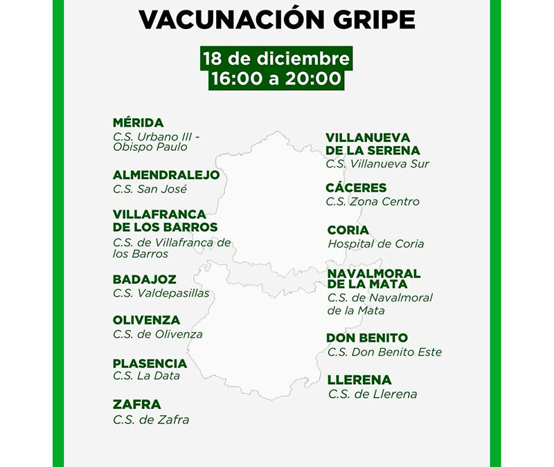 JORNADA DE VACUNACIÓN CONTRA LA GRIPE