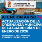 Actualización de la Ordenanza Municipal de la Guardería 9 de enero de 2026