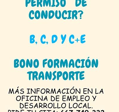 ¿Quieres obtener el permiso de conducir y mejorar tus oportunidades laborales?