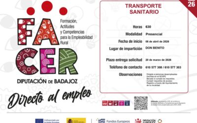 Formación Gratuita en Transporte Sanitario. ¡No te quedes sin tu plaza!