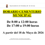 Horario de Verano del Cementerio Municipal