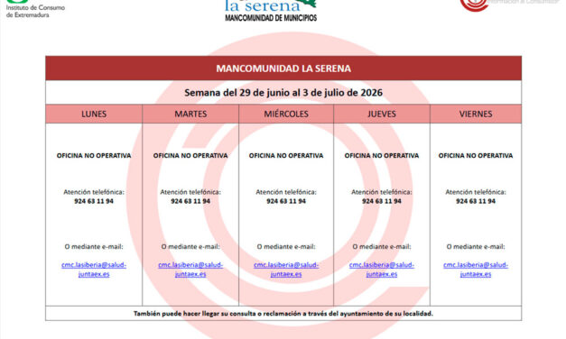 REMISIÓN PLANNING SEMANAS 29-JUNIO A 3-JULIO Y 6 AL 10 DE JUNIO DE 2026 MANCOMUJNIDAD DE LA SERENA