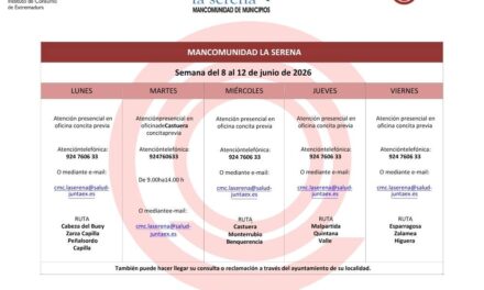 REMISIÓN PLANNING SEMANA DEL 8 AL 12 DE JUNIO DE 2026 MANCOMUNIDAD LA SERENA