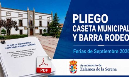 Publicado el pliego para la explotación de la Caseta Municipal y la Barra del Rodeo de las Fiestas de Septiembre 2026