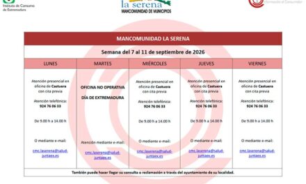 REMISIÓN PLANNING Semana del 7 al 11 de SEPTIEMBRE de 2026 MANCOMUNIDAD LA SERENA