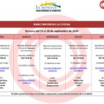 REMISIÓN PLANNING Semana del 14 al 18 de SEPTIEMBRE de 2026 MANCOMUNIDAD LA SERENA