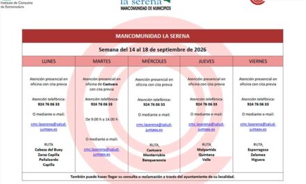 REMISIÓN PLANNING Semana del 14 al 18 de SEPTIEMBRE de 2026 MANCOMUNIDAD LA SERENA