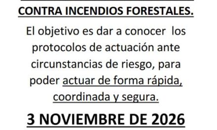 CONVOCATORIA PÚBLICA SESIÓN INFORMATIVA:PLAN DE ACTUACIÓN MUNICIPAL CONTRA INCENDIOS FORESTALES